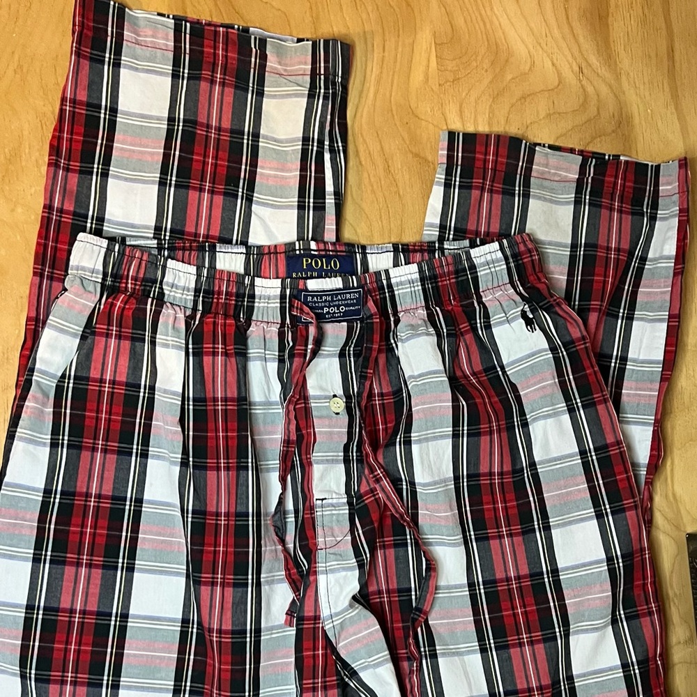 Polo Ralph Lauren Tartan Plaid Brushed Cotton Lounge Pants NWOT